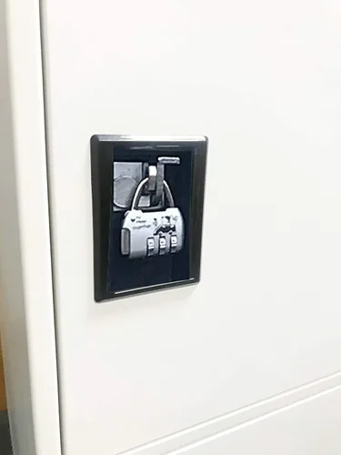 Miniatura 6 de MECOLOR - Casillero pequeño vertical de un solo nivel con cerrojo de candado, almacenamiento de 2 o 3 compartimientos; para empleados, hogar, Blanco