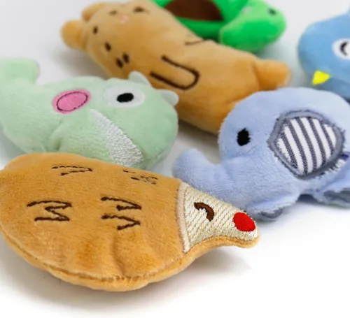 Miniatura 6 de Juguetes interactivos para gatos, juguete interactivo para gatos de interior, suave y duradero, con sonido arrugado, juguete masticable para 001