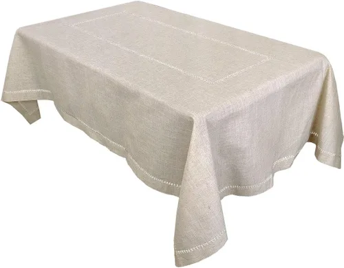 Miniatura 7 de Grelucgo Mantel pequeño de doble dobladillo de color sólido natural para mesa de café, redondo de 36 pulgadas