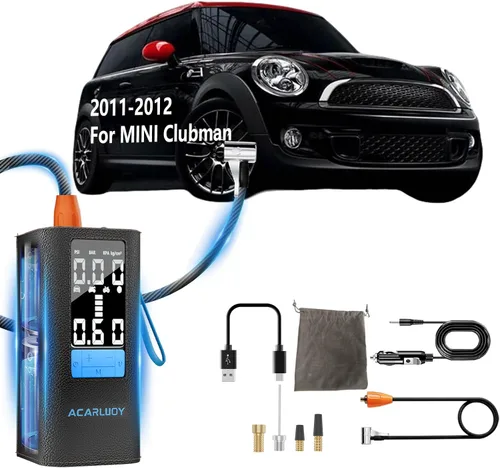 Inflador de neumáticos portátil con compresor de aire – Bomba de aire inalámbrica de 150 PSI 6000 mAh para neumáticos de automóvil, inflado 3 veces