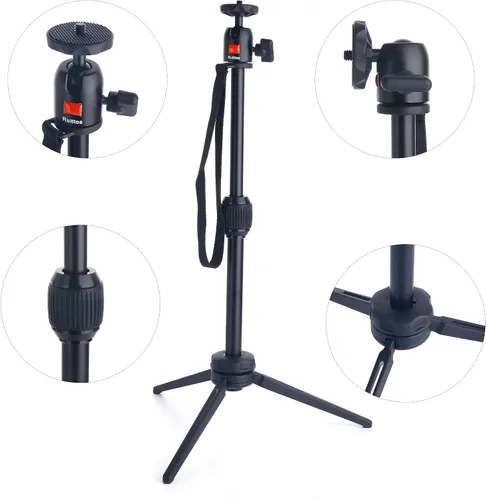Miniatura 2 de Soporte de trípode compatible con Anker Nebula Capsule Series, mini trípode universal para cámara, soporte de proyector portátil de aleación