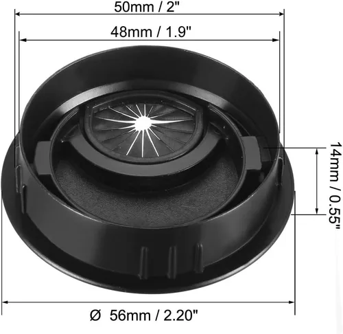 Miniatura 2 de uxcell Cubierta de agujero para cable, 2 pulgadas/1.969 in, aleación de zinc, para cable de escritorio, ojales, cubierta de agujero para oficina