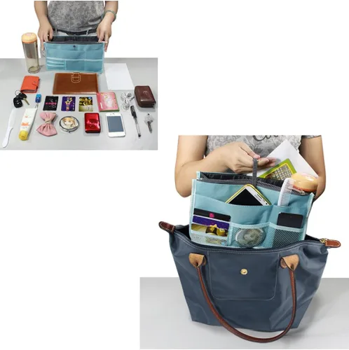 Miniatura 6 de Dahlia Organizador de bolso patentado para mujer, versión 2, gris ordenado
