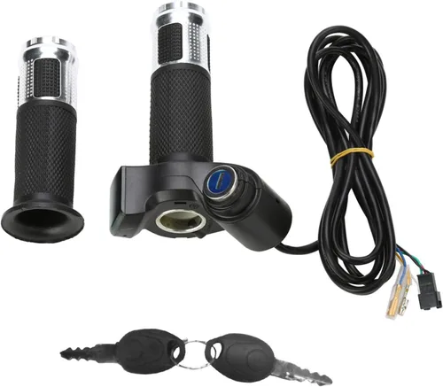 Alomejor Controlador de acelerador de motocicleta, control de precisión, fácil de instalar, pantalla LED, acelerador eléctrico universal para