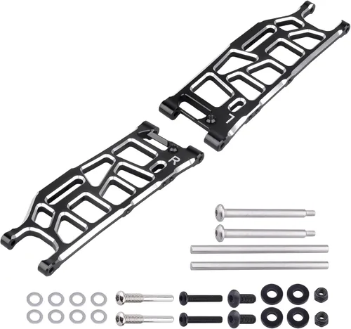 Brazos de suspensión inferiores traseros de aluminio para Arrma 1/8 Kraton/Outcast/Notorious/Talion 6S BLX, piezas de actualización, reemplaza Negro