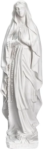 Miniatura 6 de THE FAITH GIFT SHOP Estatua Blanca Nuestra Señora de Lourdes (24")