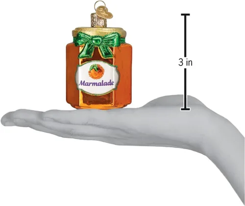 Miniatura 4 de Old World Christmas - Adorno de vidrio soplado de mermelada para árbol de Navidad