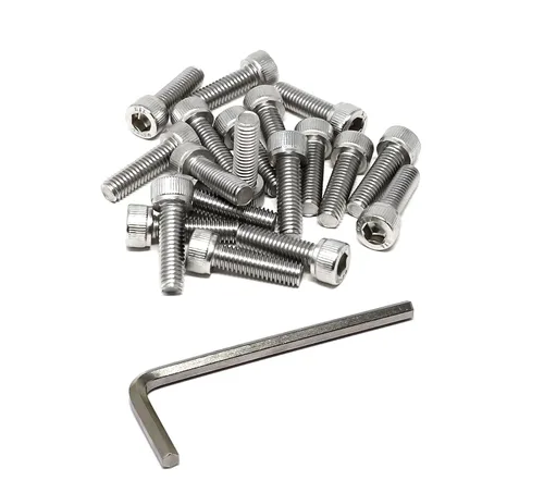 Miniatura 4 de iexcell 25 piezas M4 x 60/65/70/75/3.150 in paso de rosca 0.028 in acero inoxidable 304 cabeza hexagonal Tornillos Tornillos surtido Kit
