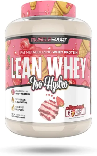 Miniatura 16 de Musclesport Lean Whey Revolution™ Proteína en polvo – Aislado de proteína de suero – Bajo en calorías, bajo en carbohidratos, bajo en grasa, sabores