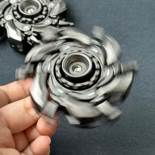 Miniatura 5 de T-Conceal EDC Fidget Sliders Open Armor Spinning Top - Juguetes para aliviar el estrés para adultos, metal magnético gris
