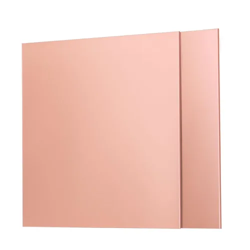 Paquete de 2 láminas de cobre puro 99.9%, calibre 24 de 6 x 6 pulgadas (0.020 in) de grosor, placa de cobre unida con película, perfecta para joyas,