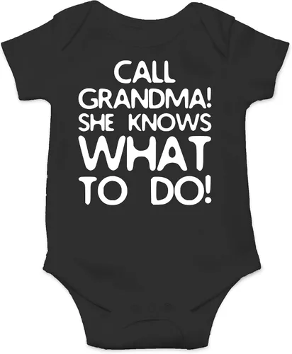 CBTwear Call Grandma She Knows What To Do Baby Bodysuit - Adorable mameluco Ropa Unisex Humor Romper