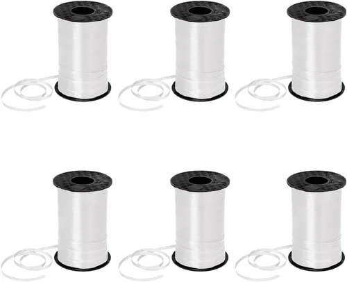 Miniatura 51 de PMU Tira de cinta rizadora negra de 500 yardas x 3/16 pulgadas para envolver regalos, decoración de cumpleaños, celebraciones, fiestas, accesorios