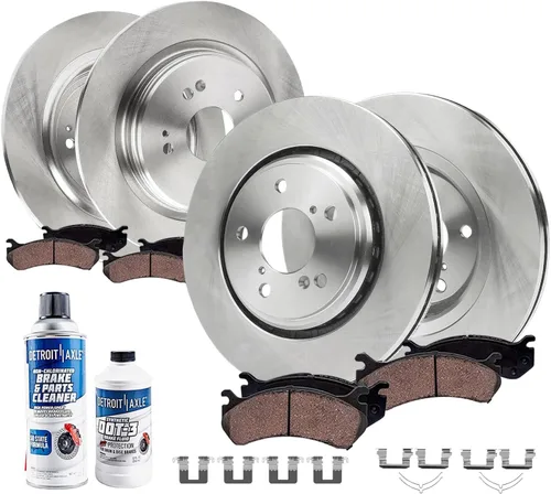 Miniatura 22 de Detroit Axle - Kit de freno para Ford 2022-2023 Maverick Rotores de freno de disco de cerámica con repuesto de hardware: rotores delanteros de 12.80