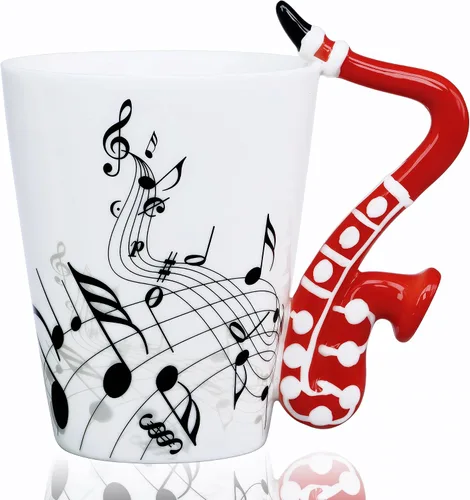 Miniatura 10 de Taza de guitarra, taza de café de guitarra, regalo para guitarristas músicos, taza de guitarra de 13.5 onzas, regalos para amantes de la música