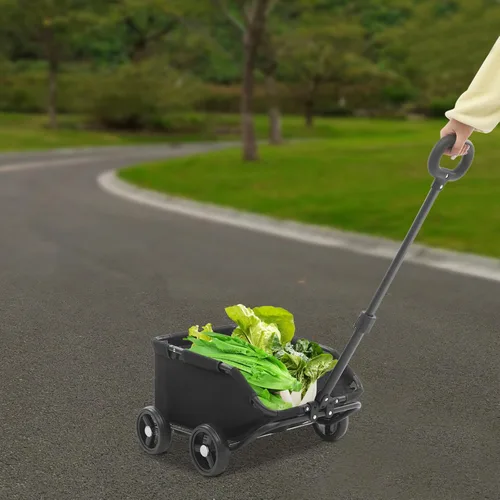 Miniatura 3 de Cochecito para perros, carrito plegable portátil para perros con 4 ruedas, cochecito para mascotas para perros pequeños, gatos de hasta 16.53