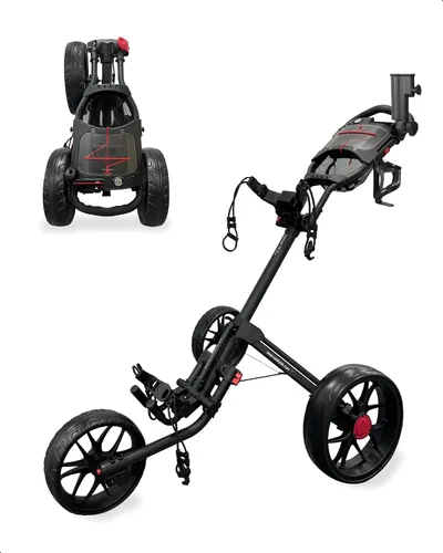Caddytek CaddyLite 15.3 V2 Carrito de Golf Empujable - Carrito de Aluminio Plegable Ligero con Ruedas de EVA, Freno de Pie, Mango Ajustable, Soporte