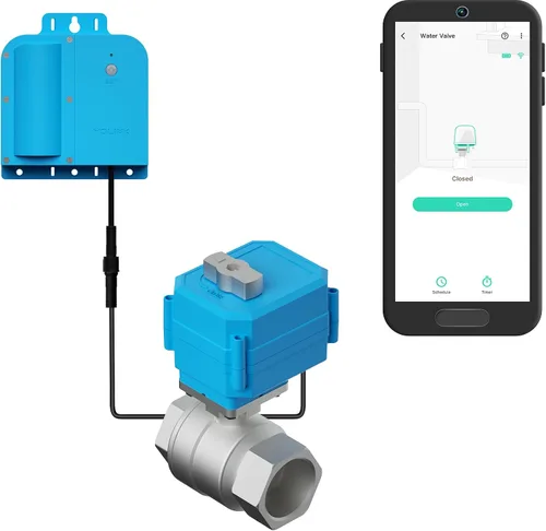 Miniatura 12 de Kit de control de válvula inteligente inalámbrico YoLink, válvula motorizada de acero inoxidable certificada NSF de 1/2", controlador inalámbrico 2
