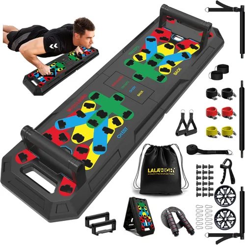 Miniatura 8 de IUT Solid Push Up Board 15 in 1 Home Workout Equipment Multi-Functional Pushup Stands System Fitness Floor Chest Muscle Exercise Professional M1