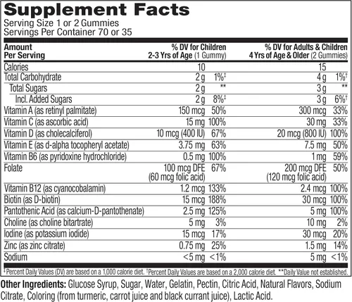 Miniatura 8 de OLLY - Gusanos de goma multivitamínicos para niños, salud general y apoyo inmunológico, vitaminas y minerales A, C, D, E, Bs y zinc, suplemento