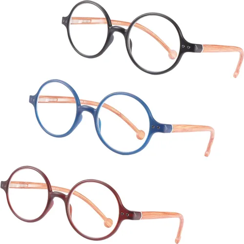 Miniatura 8 de Gafas de Lectura Redondas para Mujeres y Hombres con Bloqueo de Luz Azul, Lectores Circulares Unisex Ultraligeros, Gafas de Lectura sin Prescripción