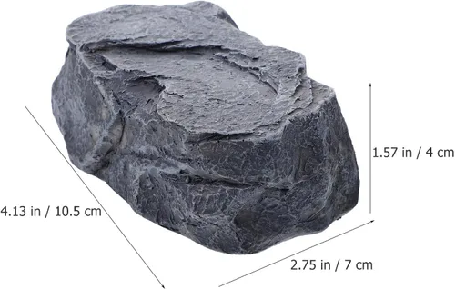 Miniatura 4 de NUOBESTY Ocultador de llave de roca falsa, tamaño grande, piedra falsa oculta, oculta una llave afuera, aspecto piedra para jardín o patio al aire