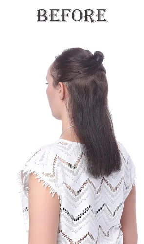 Miniatura 2 de onedor 12" rizado sintético Clip en Pinza para Extensión de Pelo Sintético Coleta Hairpiece 115 g con un Mandíbula/Pinza