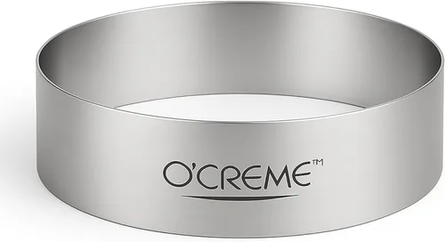 Miniatura 33 de O'Creme Anillo para Pastel de Acero Inoxidable Resistente Redondo Molde de Anillo para Pastel Mousse para Hornear, Decoración de Pasteles de Postre