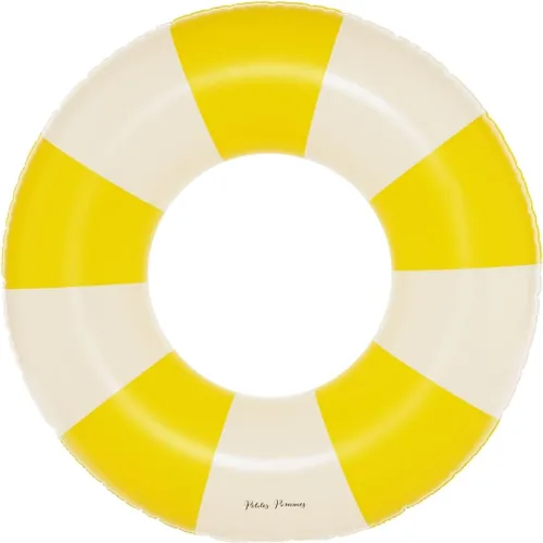 Miniatura 23 de Petites Pommes Flotador de piscina a rayas para niños y niños pequeños, tubo interior duradero, diseño de rayas clásico impreso a mano, dona