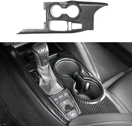 Miniatura 12 de Panel de control de la manija de cambio, 1 unidad, decoración interior del automóvil, accesorios para interiores de automóviles, accesorios para Rojo