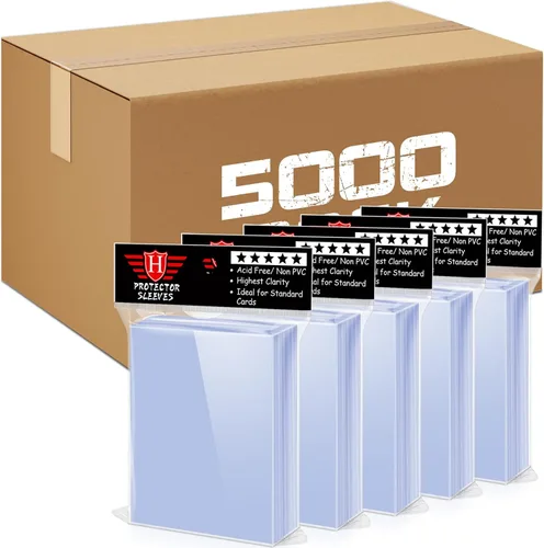 Miniatura 12 de 1000 piezas de protectores rígidos para cartas coleccionables, fundas protectoras suaves, soportes de plástico compatibles con cartas estándar