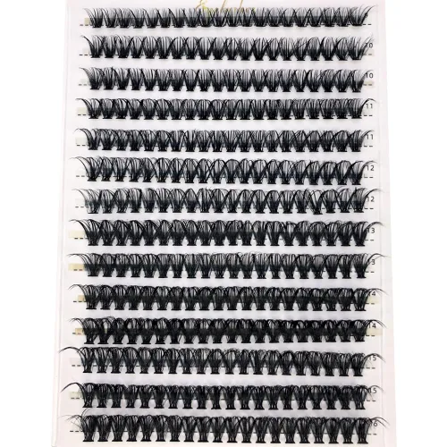 30D/40D/50D/60D/80D Pestañas de visón 280 paquetes Extensión de pestañas natural 3D Rusia Volumen Individual Pestañas en racimo Maquillaje