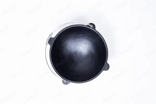 Miniatura 2 de MangalGrills Caldero de hierro fundido Kazan Qazan Qozon Kadai Plov Pilaf Shorpa (15L-4Gal)