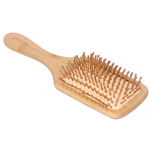 Miniatura 7 de Cepillo de pelo de bambú, protector para el cabello, desenredante, alisado, para todo tipo de cabello, unisex, familia