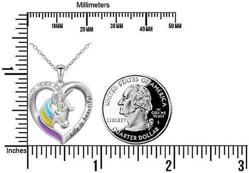 Miniatura 6 de FLYOW Collar de elefante, collar de gato, conejo, ne&herradura, collar de Jay azul, collar de plata de ley, collares de animales para mujer