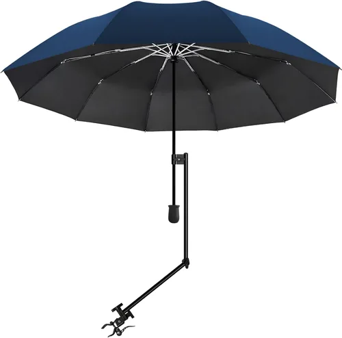 Miniatura 16 de XLINGZA Sombrilla de playa UPF 50+ con abrazadera universal ajustable