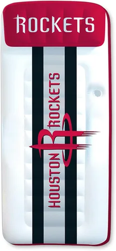 Poolmaster NBA - Tumbona inflable grande para colchón de piscina Houston Rockets