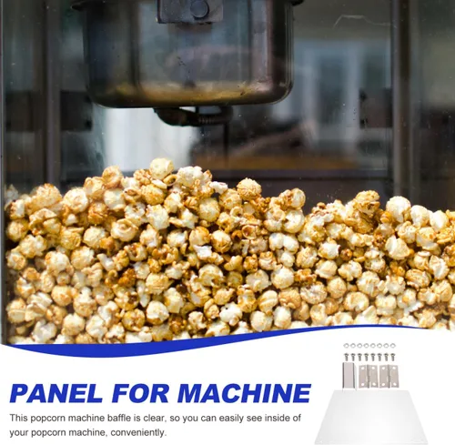 Miniatura 4 de Panel de puerta de repuesto para máquina de palomitas de maíz, deflector de PVC grueso para fabricantes de palomitas comerciales, fácil instalación