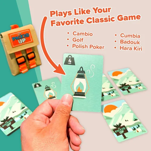 Miniatura 2 de Packed Up! El juego de cartas de ritmo rápido, de memoria y estrategia para familias y niños mayores de 8 años - Juegos divertidos y rápidos