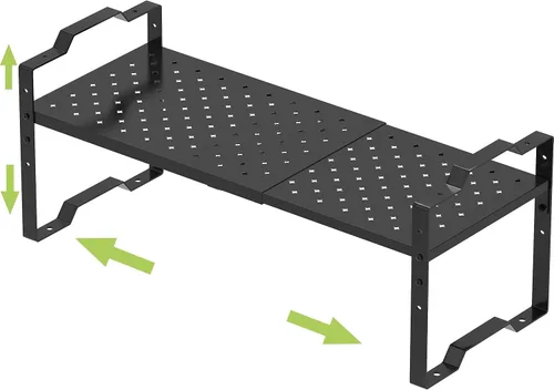 Jojocross Organizador de gabinete expandible ajustable apilable para especias en la cocina y el baño más, organizador de despensa de despensa (1