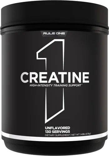 Rule 1 Proteins Polvo de creatina: monohidrato de creatina micronizada pura para ejercicio de alta intensidad y apoyo de masa corporal magra,