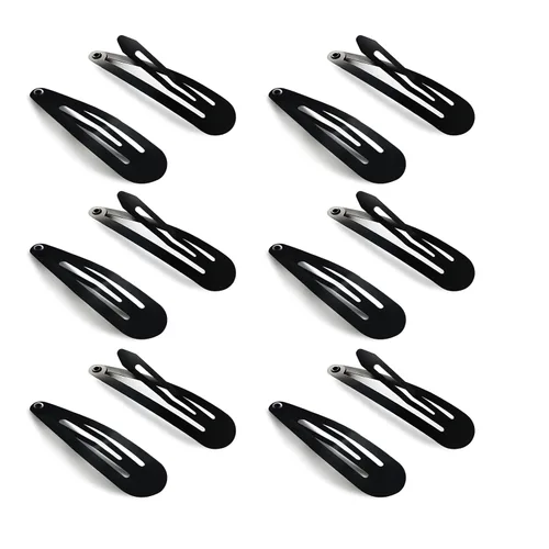 HAALII Pinzas para el cabello a presión, paquete de 40 pasadores de 2 pulgadas, pinzas de metal para el cabello, diapositivas, para mujeres y niñas,