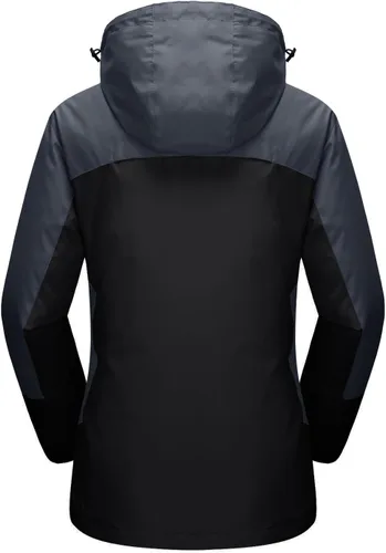 Miniatura 2 de MAGCOMSEN - Abrigos de invierno 3 en 1 para mujer, chaqueta de esquí impermeable, cortavientos, con forro polar, parka