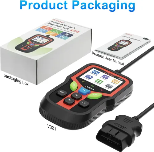 Miniatura 8 de Herramienta de diagnóstico del escáner OBD2, comprueba las luces del motor y el código de problema del vehículo claro, prueba de arranque
