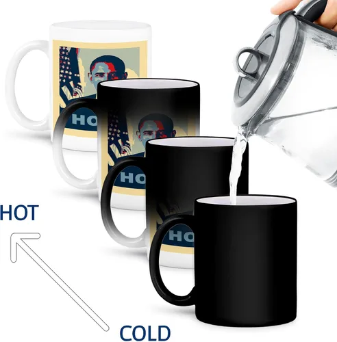 Miniatura 4 de 3dRose President Barack Obama in Hope Pop Art - Taza de 11 onzas