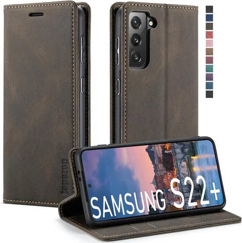 Miniatura 30 de Funda tipo cartera para Samsung Galaxy S22 5G con tarjetero y función atril, bloqueo magnético RFID, funda de piel con tapa para Galaxy S22 5G