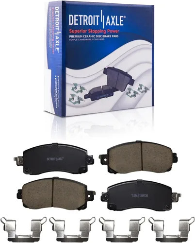 Miniatura 28 de Detroit Axle - Kit de freno trasero para Toyota Tacoma 2005-2019 de 6 orejetas, tambores de freno de disco, zapatas de freno semi-metálicas