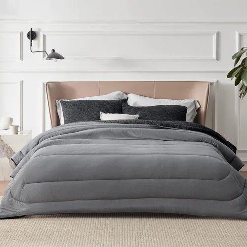 Miniatura 12 de Bedsure Juego de edredón Twin/Twin XL, ropa de cama suave beige para todas las estaciones, juego de cama teñido catiónico, 2 piezas, 1 edredón