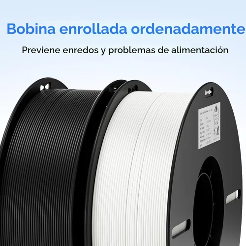 Miniatura 5 de Creality Filamento para Impresora 3D, Filamento PLA 1.75mm Paquete 2Kg para Impresión 3D, Filamento PLA Ender Sin Enredos, Fuerte Adhesión