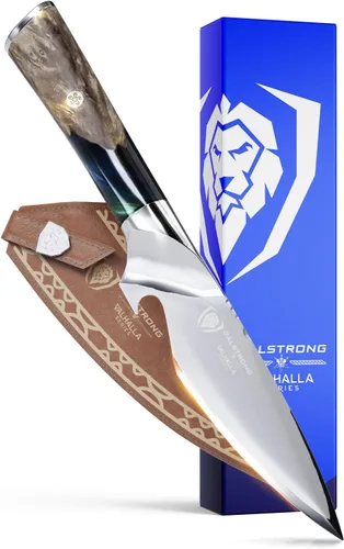 Miniatura 11 de Dalstrong Cuchillo para deshuesar – 6 pulgadas – Serie Valhalla – Acero 9CR18MOV HC – Cuchillo de regalo con mango de resina celestial y madera